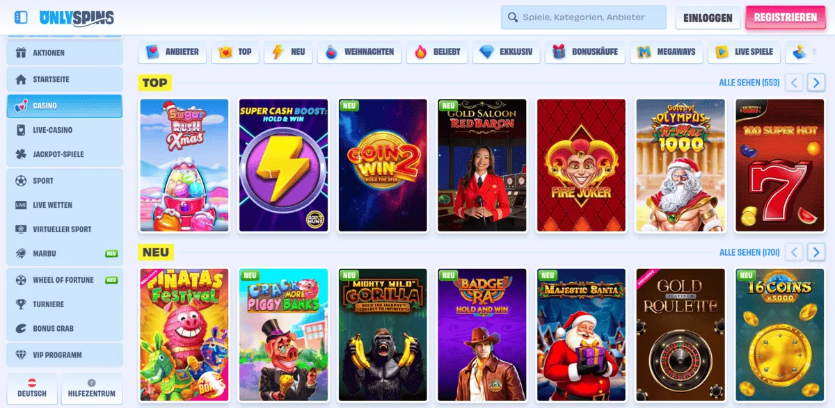 OnlySpins Casino Anmelden